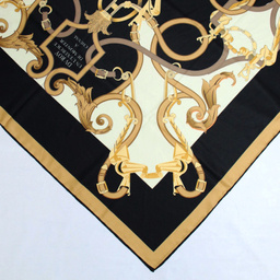 روسری زنانه آنالیا مدل ابریشم دور دست دوز کد 6057