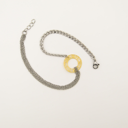 پابند طلا 18 عیار زنانه مانچو مدل ag007