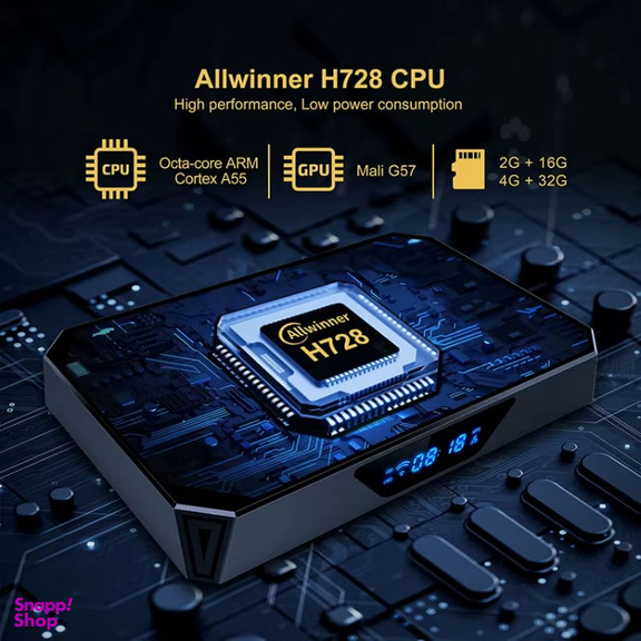 آندروید باکس X96Q Pro Plus مدل H728 حافظه 64 گیگا بایت