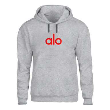 هودی کد H304 طرح alo رنگ طوسی