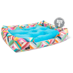 جای خواب سگ و گربه نیناپت مدل وی آی پی یو طرح لوزی