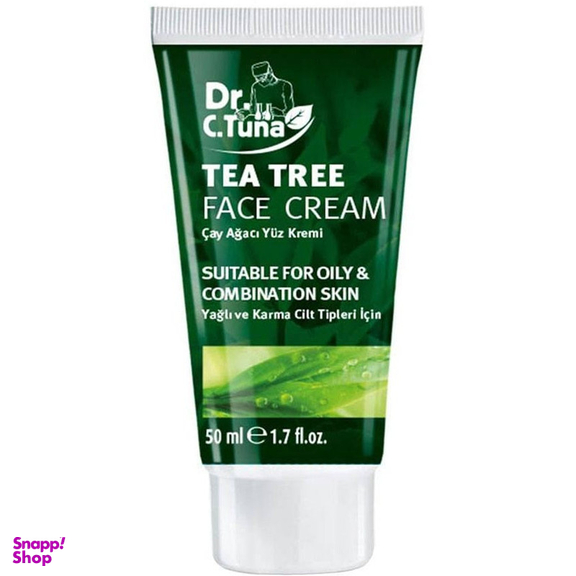 کرم آبرسان صورت دکتر سی تونا مدل Tea Tree حجم 50 میلی لیتر