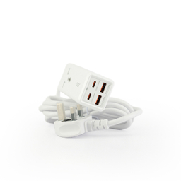 چندراهی برق USB دار جی بی کیو مدل SC-1418