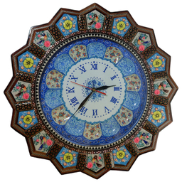 ساعت خاتم کاری درنیکا مدل خورشیدی طرح مرغ و گل کد 03