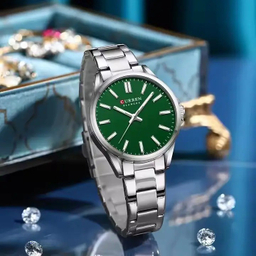 ست ساعت مچی عقربه ای زنانه و مردانه کورن مدل 9090SGNS