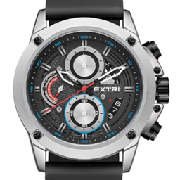 ساعت مچی عقربه ای مردانه اکستری مدل X6065F رنگ مشکی نقره ای