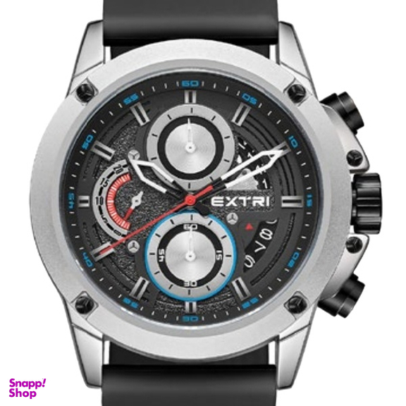 ساعت مچی عقربه ای مردانه اکستری مدل X6065F رنگ مشکی نقره ای