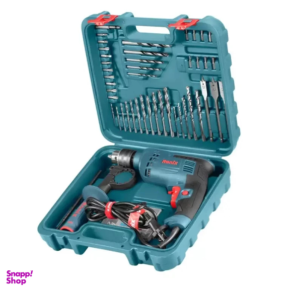 دریل چکشی رونیکس مدل RS-0006 مجموعه 52 عددی