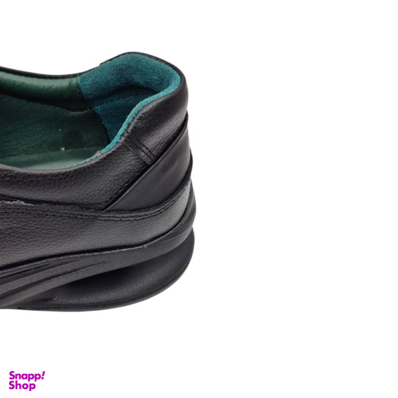 کفش طبی مردانه چرم ریباری مدل GO11 رنگ مشکی