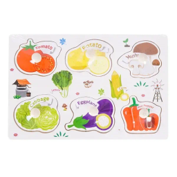 پازل 6 تکه طرح سبزیجات کد 1180010059