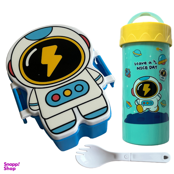 ظرف غذا کودک طرح فضانورد مجموعه 3 عددی