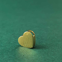 پلاک گردنبند طلا 18 عیار زنانه اپال گلد مدل قلب سه بعدی کد G0079