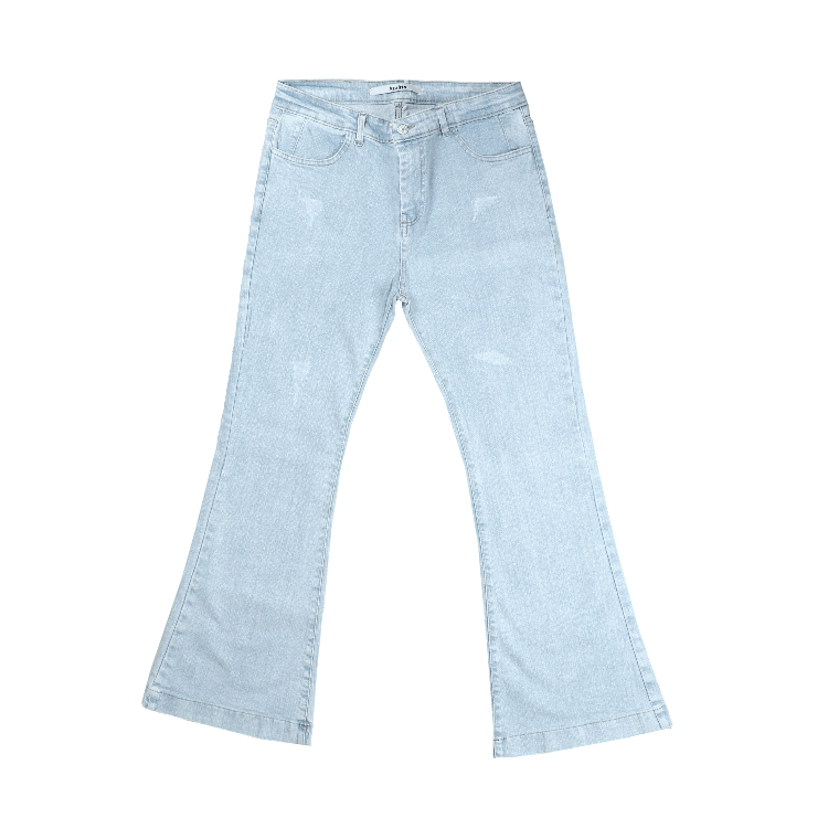 شلوار جین زنانه کد 596 رنگ آبی روشن