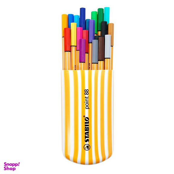 روان نویس استابیلو مدل پوینت 88 زبرا بسته 20 عددی