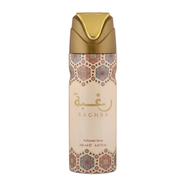 اسپری خوشبو کننده بدن لطافه مدل رغبه حجم 200 میلی لیتر