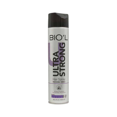اسپری حالت دهنده مو بیول مدل Ultra Strong حجم 250 میلی لیتر