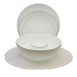 سرویس غذاخوری 26 پارچه آرکوپال مدل دایره لب طلا