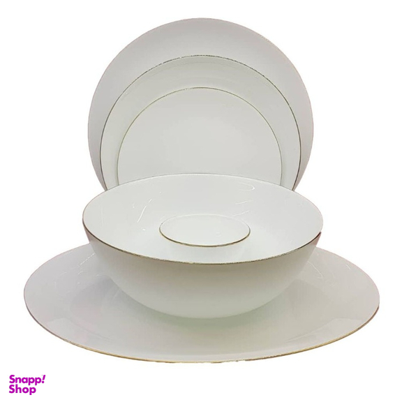 سرویس غذاخوری 26 پارچه آرکوپال مدل دایره لب طلا