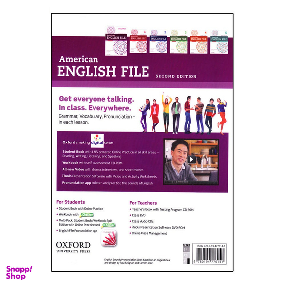 کتاب American English File Starter Second Edition اثر جمعی از نویسندگان انتشارات سپاهان