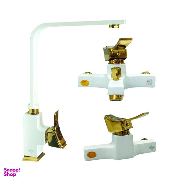 ست شیرآلات ایران گروه مدل فلت کد 202030 مجموعه 3 عددی