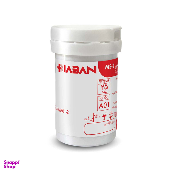 نوار تست قند خون دیابان کد 01 بسته 25 عددی