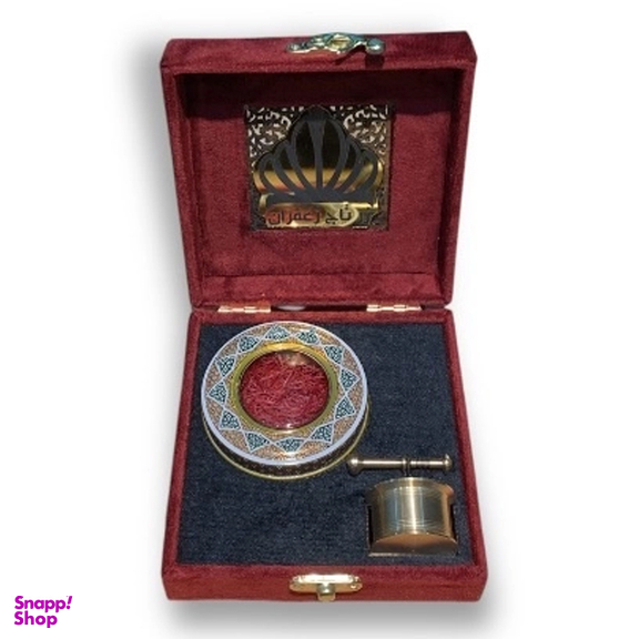 زعفران کادویی زرتاج مدل پنجره نگین وزن 0.5 مثقال