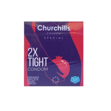 کاندوم چرچیلز مدل 2X Tight بسته 3 عددی